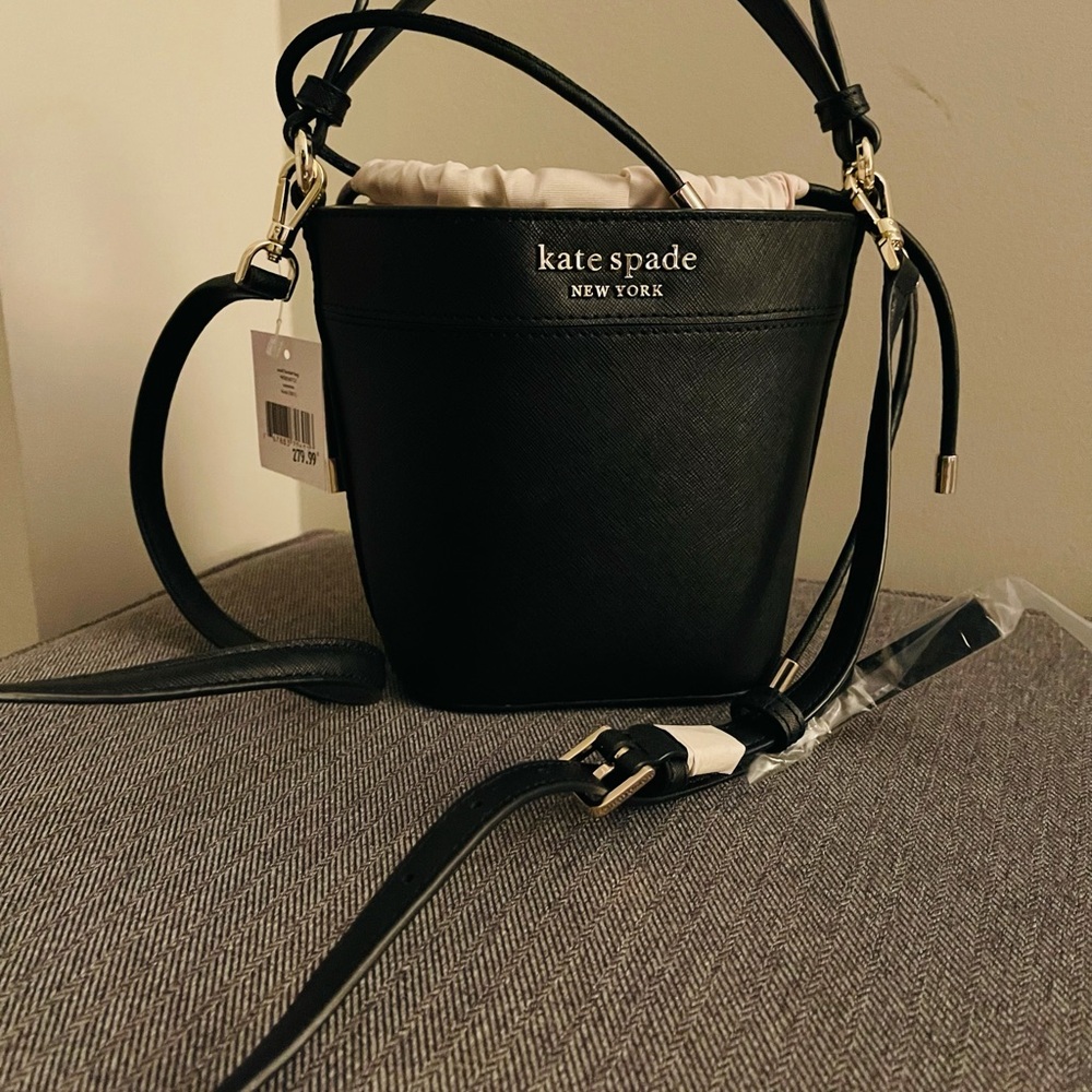 BRAND NEW!!  Black KATE SPADE Bucket purse/crossbody